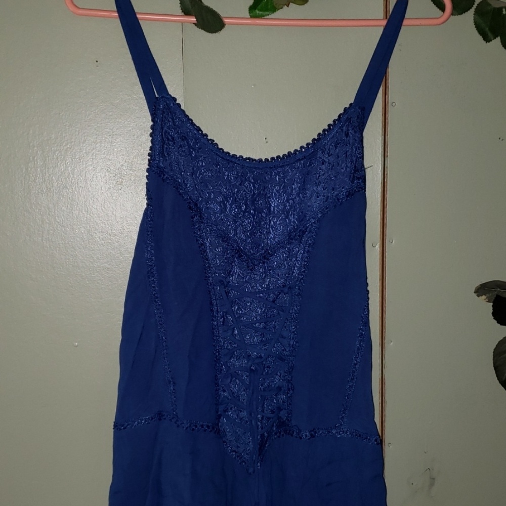 Dark blue strappy summer dress! - Picture 2 of 5